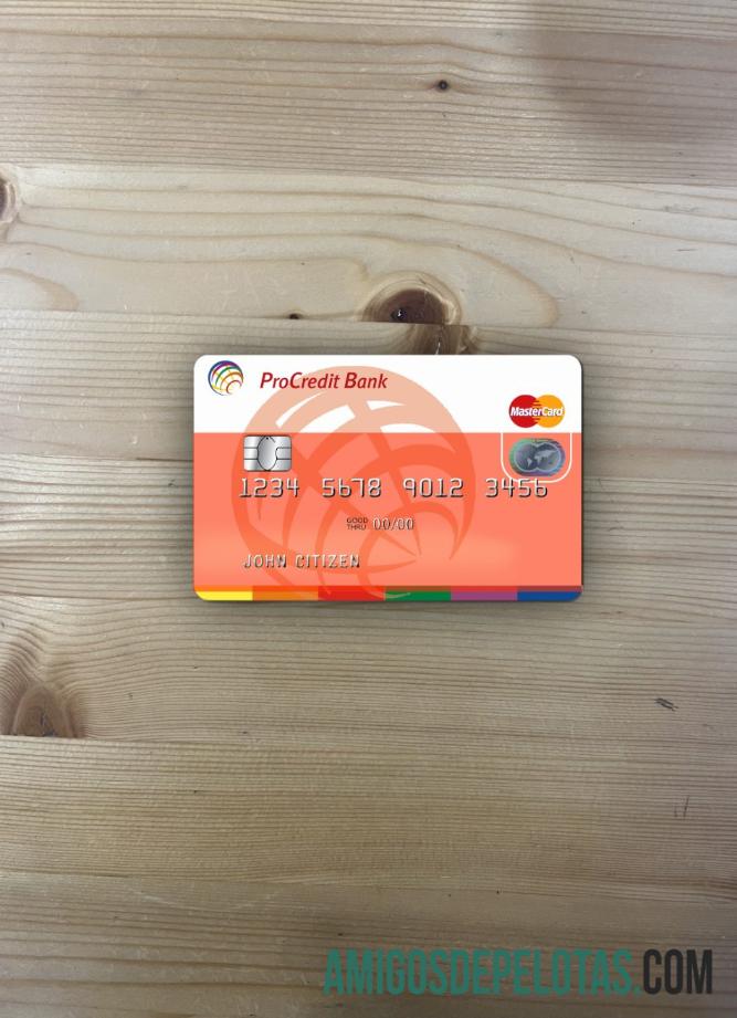 Moldávia ProCredit Bank MasterCard 1 Photolook Frente exemplo